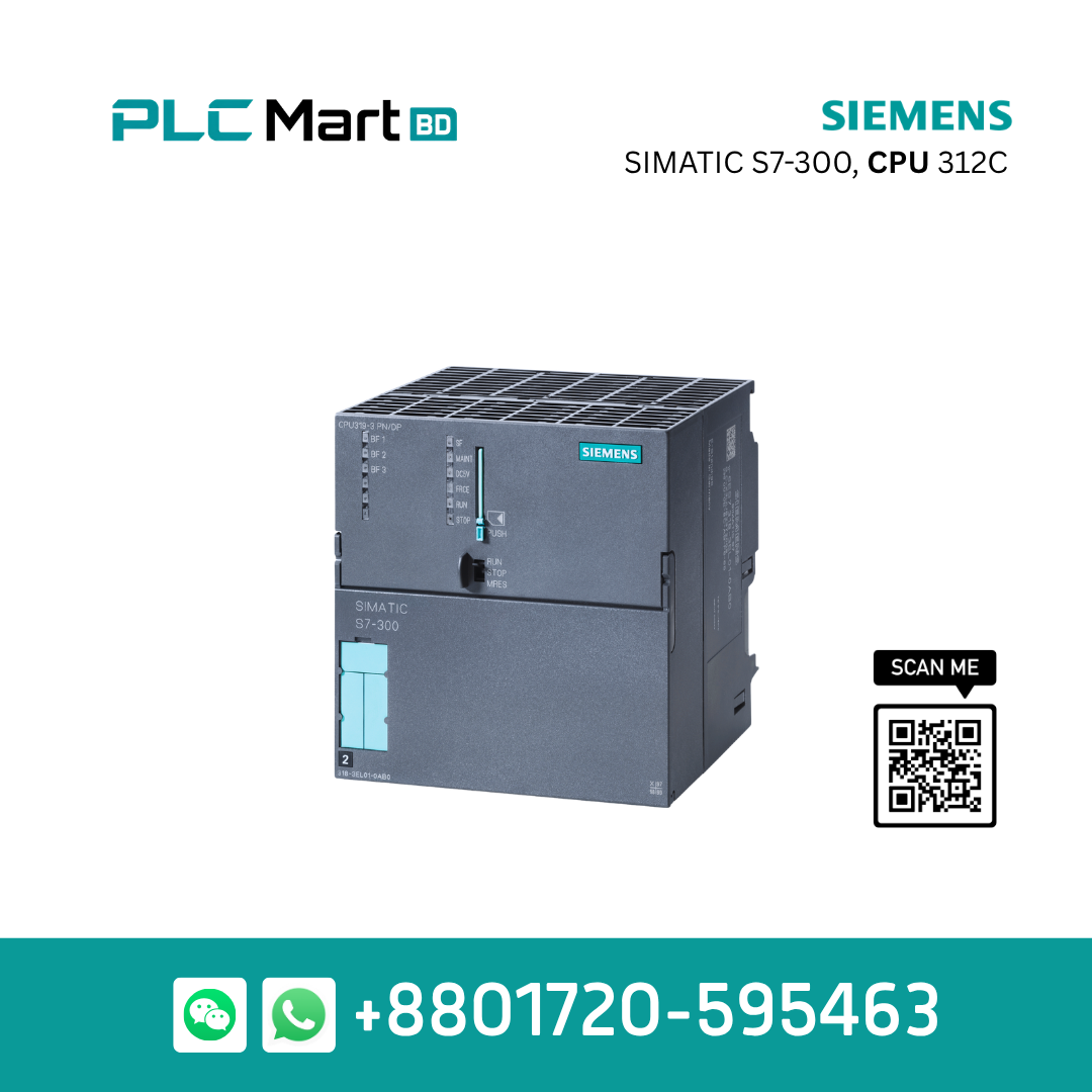 Siemens SIMATIC S7-300 CPU 312C Compact PLC – 6ES7312-5BF04-0AB0, 64 KB Work Memory