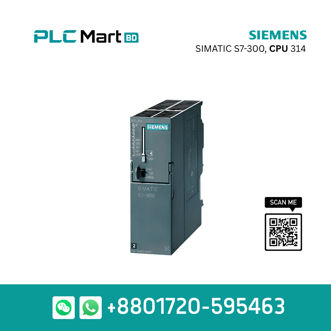 Siemens SIMATIC S7-300 CPU 314 PLC – 6ES7314-1AG14-0AB0, 128 KB Work Memory