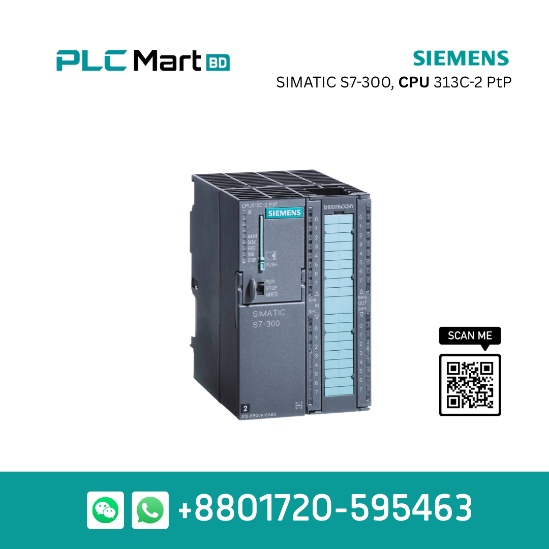Siemens SIMATIC S7-300 CPU 313C-2 PtP Compact PLC – 6ES7313-6BG04-0AB0