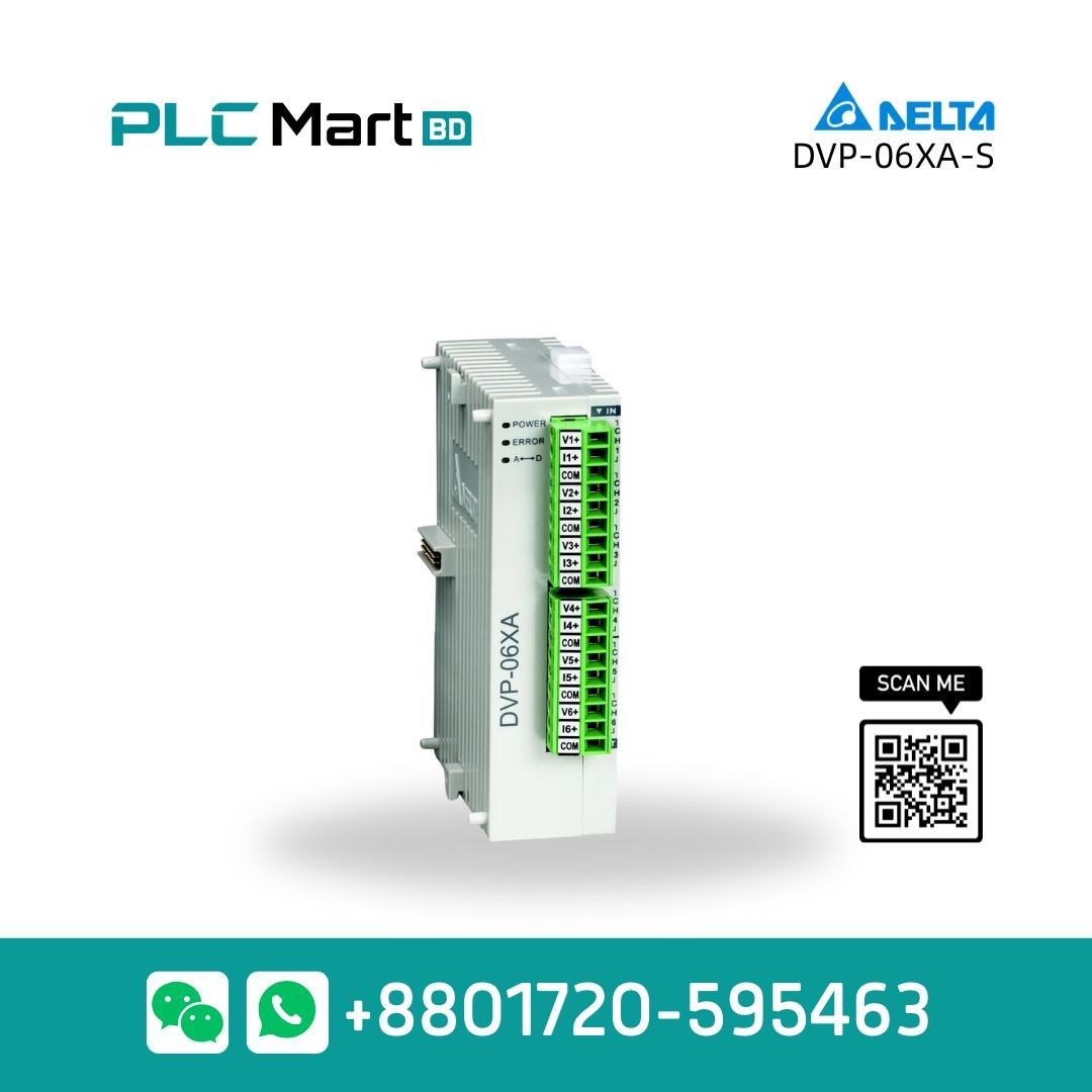 DVP06XA Analog Input/Output Expansion Module (4AI + 2AO)