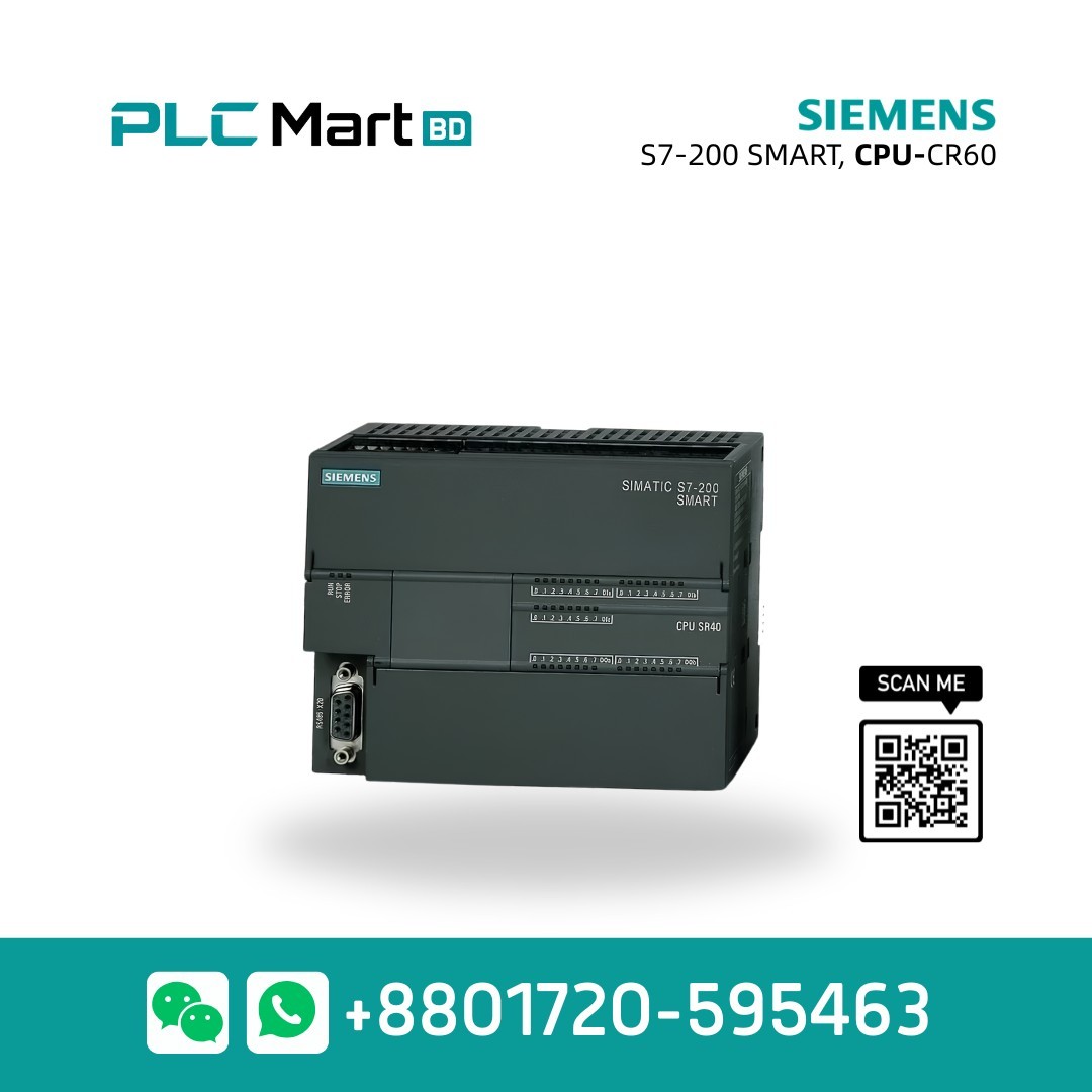 Siemens SIMATIC S7-200 SMART CPU CR60 AC/DC/Relay PLC – 6ES7288-1CR60-0AA0